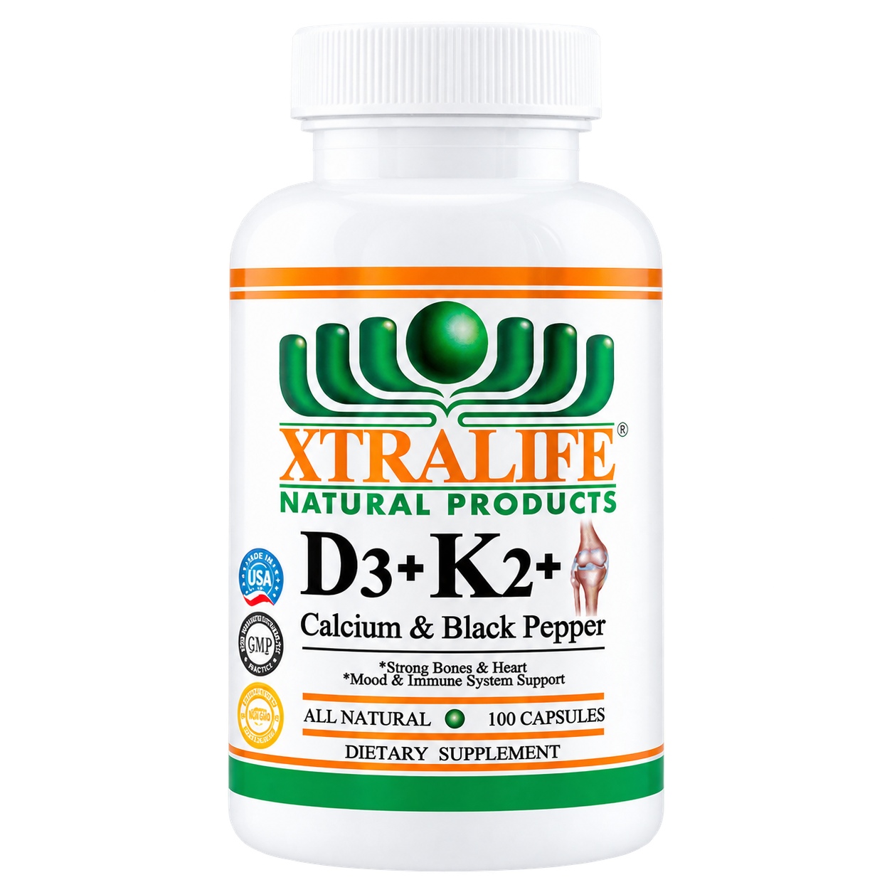D3 + K2 + Calcium & Black Pepper