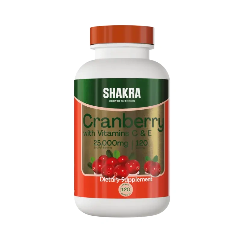 Cranberry con Vitaminas C y E 25,000 mg