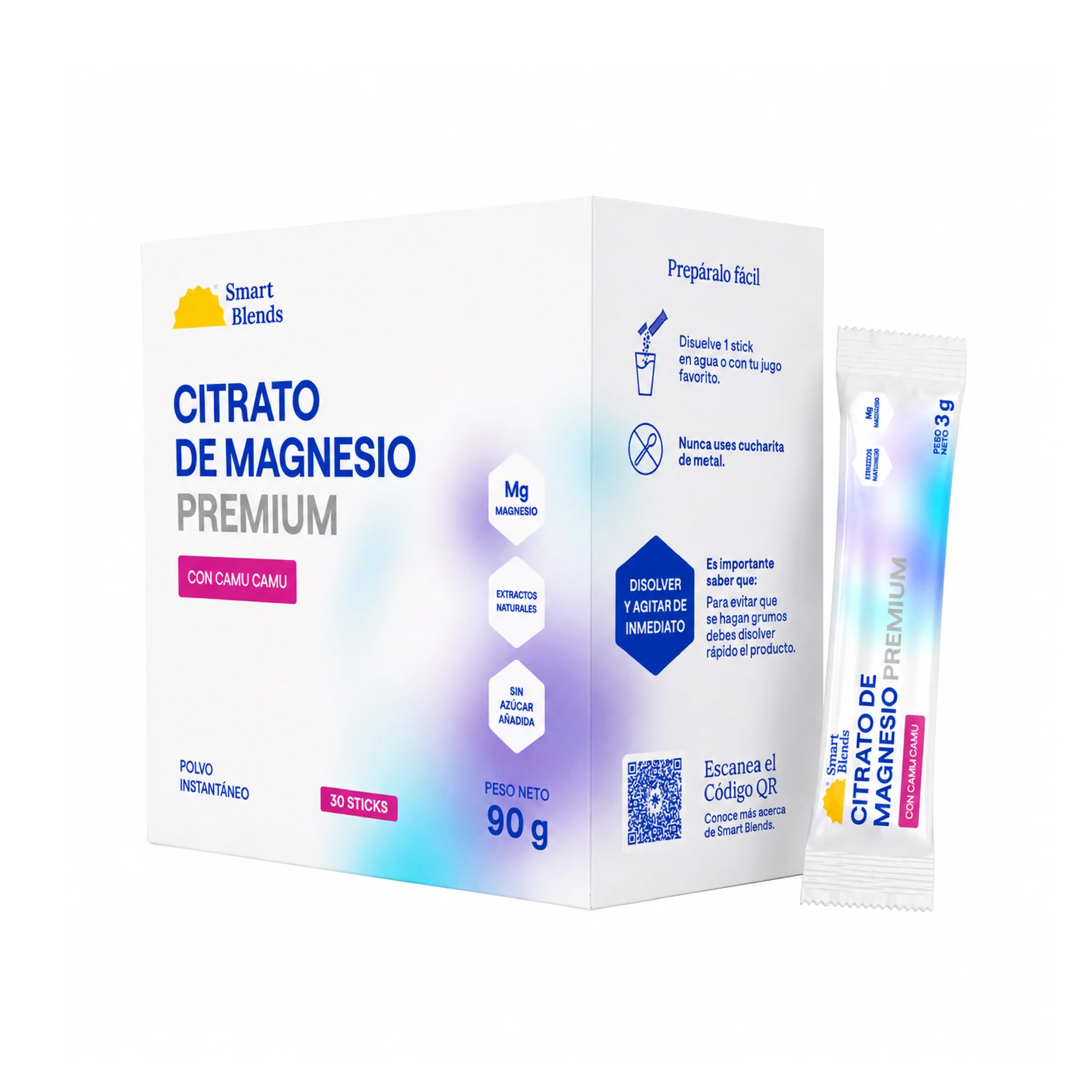 Citrato de Magnesio Premium con Camu Camu