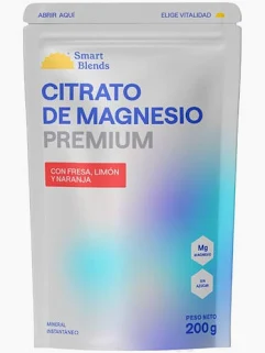 Citrato de Magnesio Premium Fresa, Limón y Naranja