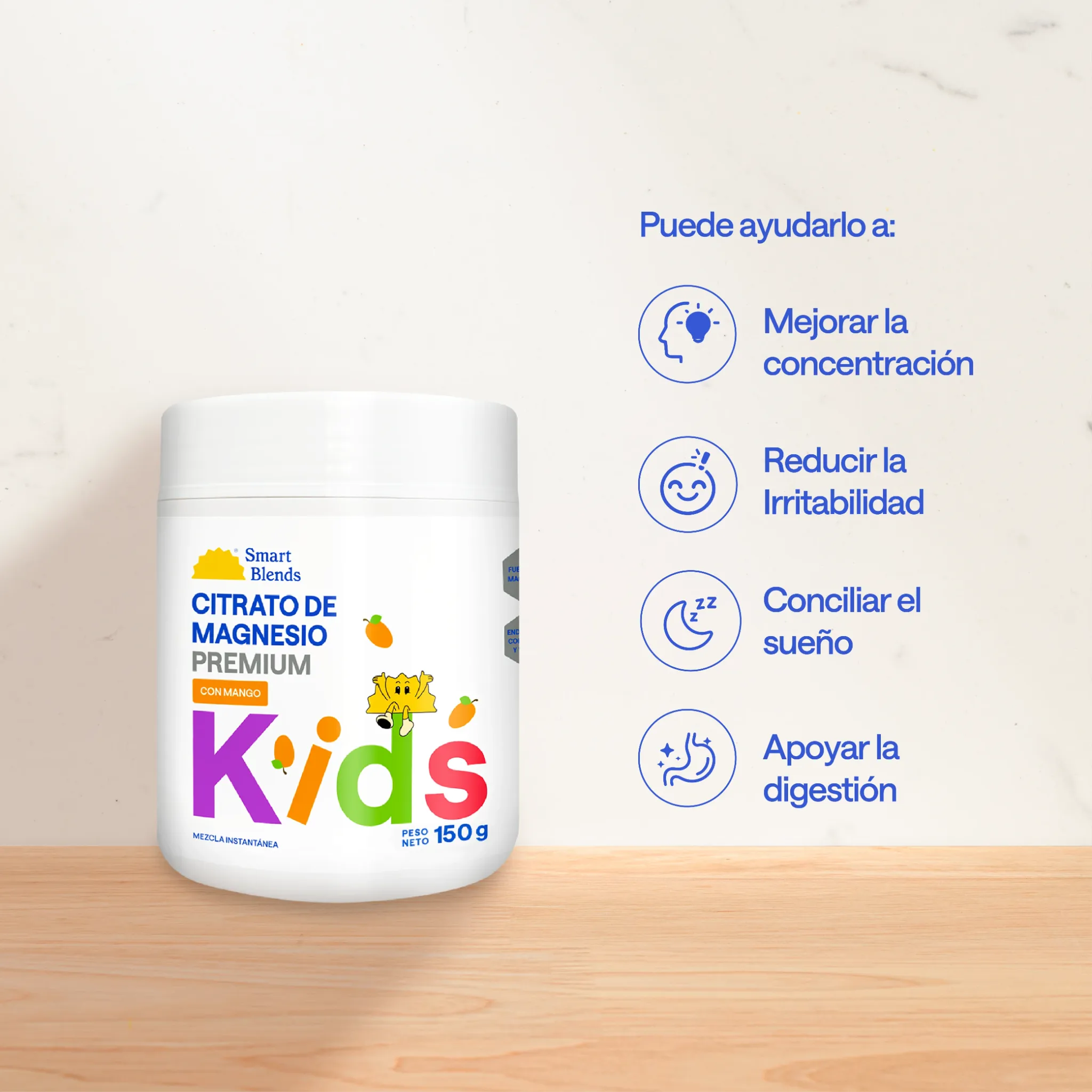 Citrato de Magnesio Premium Kids Mango