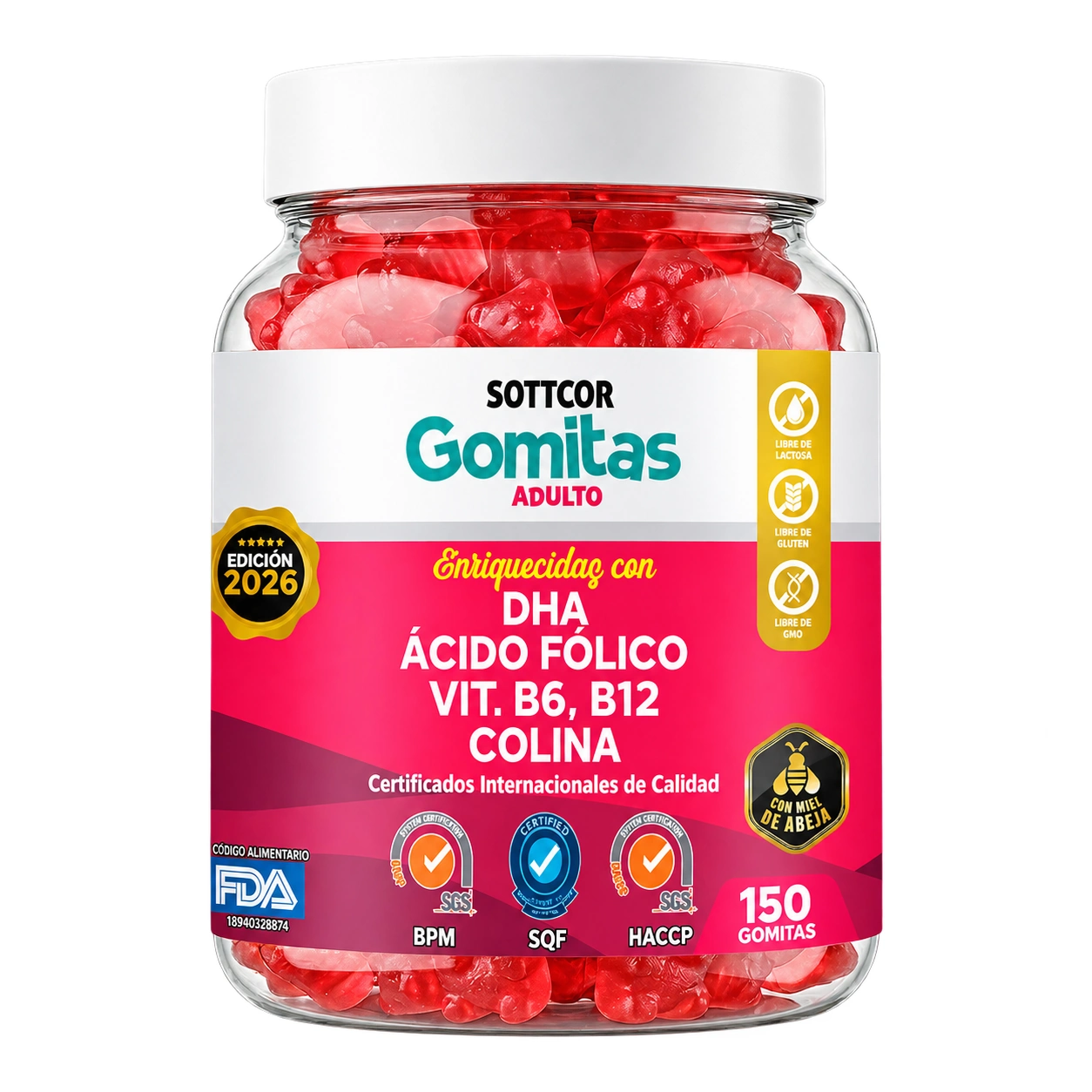 DHA + Ácido Fólico + Vit. B6 + B12 + Colina
