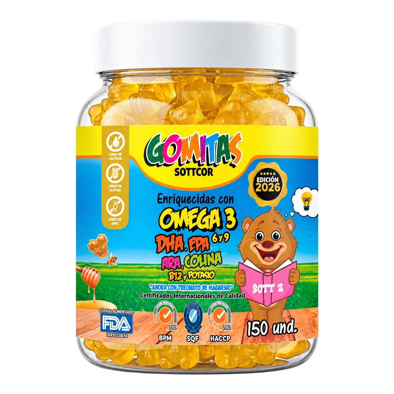 Omega 3 + 6 + 9 + Colina + B12 + Potasio